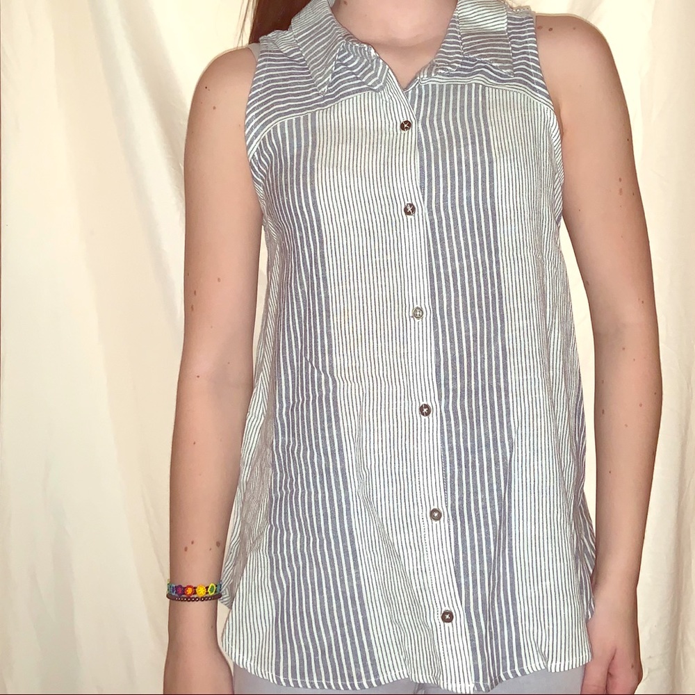 Button up tank top